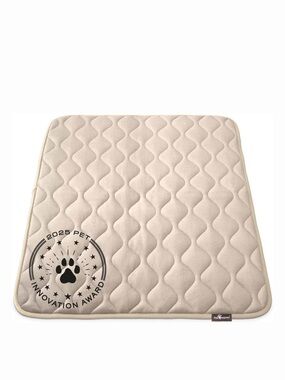 Paw Inspired Washable Padded Dog Crate Mat, Tan, 42-in